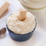 Granita al cocco e latte di mandorle