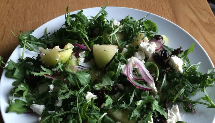 Insalata melone e spinaci