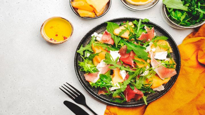 Insalata di melone e spinaci