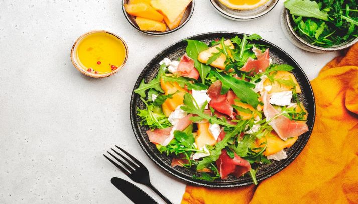 Insalata di melone e spinaci