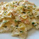 Pasta caviale e salmone