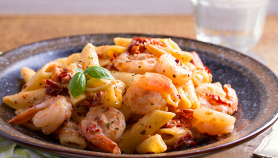 Penne gamberi e pomodori