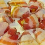 Bocconcini di pancetta e ananas
