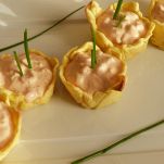 Canapè con crema di granchio
