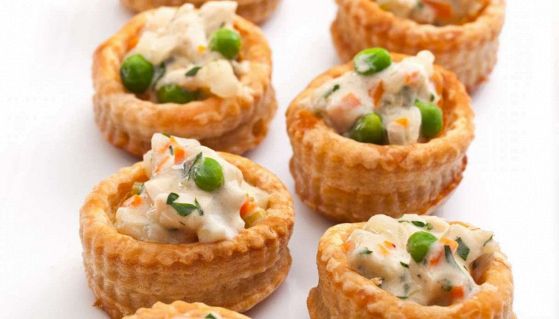 Ricetta vol-au-vent ai gamberetti