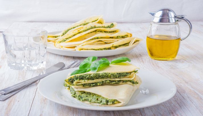 Crepes di ricotta e spinaci