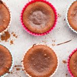 Cupcake cioccolato in stampi