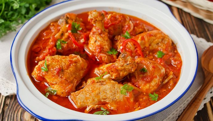Pollo con i peperoni alla romana
