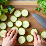 Il taglio delle zucchine