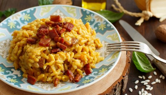 risotto zucca e pancetta