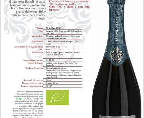 Barone Pizzini presenta "Tesi 1" cuvèe con l'Erbamat