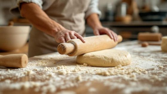 Stendere l'impasto con il mattarello