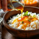 riso condito con aceto e coperto da panno umido