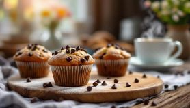 Muffin con gocce di cioccolato