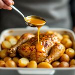 Pollo con patate arrosto pronto