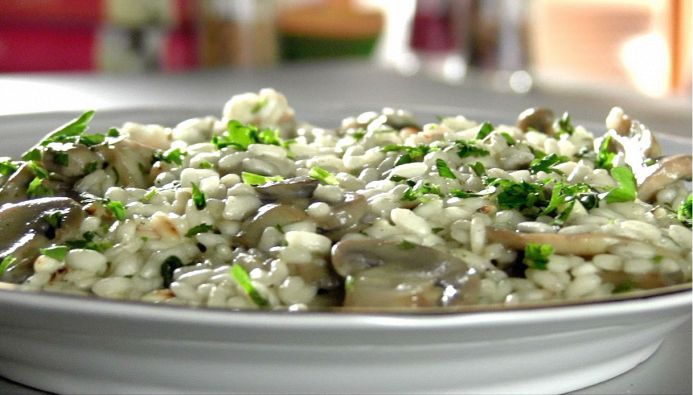 Risotto ai funghi champignon