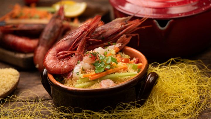 Cous cous di verdure e pesce