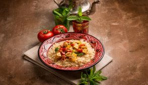 Cous cous di verdure e pesce