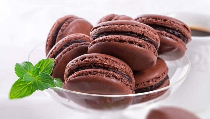 Macarons al cioccolato