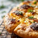 Focaccia con lievito madre pronta