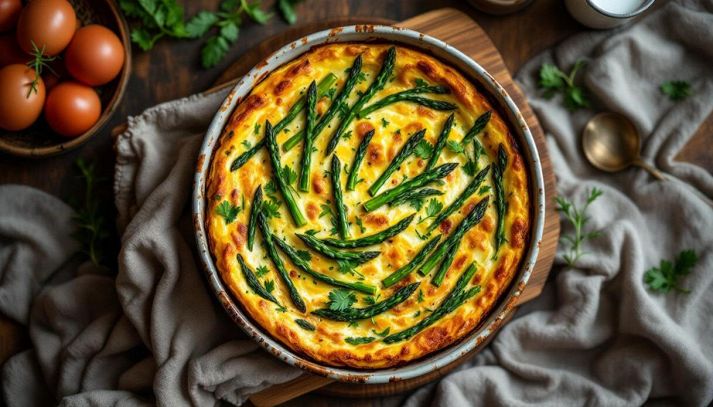 Frittata di asparagi al forno