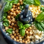 La preparazione del pesto