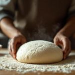 Pane con il lievito madre pronto per essere infornato