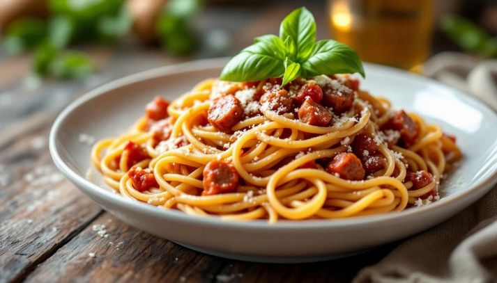 Pasta con salsiccia