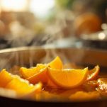 Unire le scorze allo sciroppo