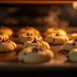 Biscotti al cioccolato in forno