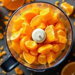 Arance nel frullatore