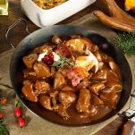 Deer Ragout in a Pan &#8211; Wild Game Meat