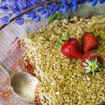 Torta sbrisolona alle fragole