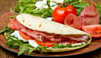 Piadina al prosciutto crudo