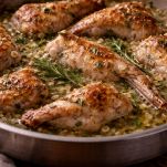 La sfumatura del coniglio con il vino