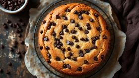 Torta con gocce di cioccolato