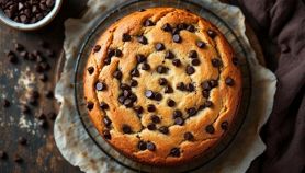 Torta con gocce di cioccolato