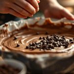 Torta con gocce di cioccolato