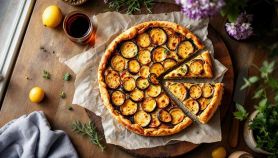 Torta salata con melanzane