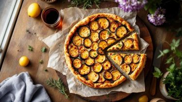 Torta salata con melanzane