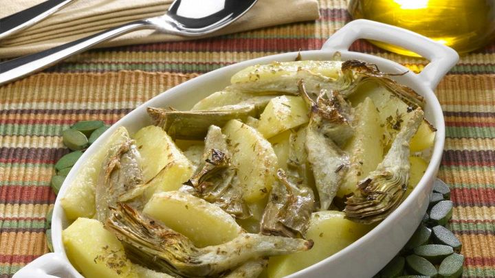 Carciofi e patate in padella