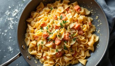 Farfalle al salmone con panna