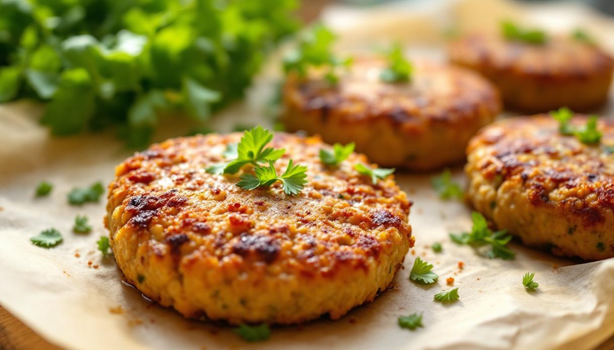Hamburger di soia fatti in casa