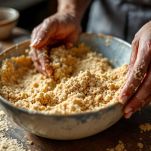 pangrattato con soia per hambuger vegetali