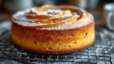 Torta soffice con zucchero a velo