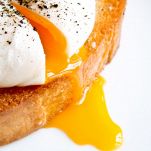 the poached egg on toast