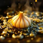 aglio a rosolare in un tegame