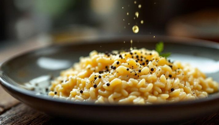 Risotto cacio e pepe