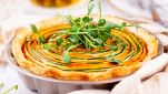 Ricetta torta salata a spirale con ricotta, melanzane, zucchine e carote