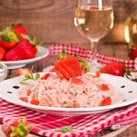 Strawberry risotto.